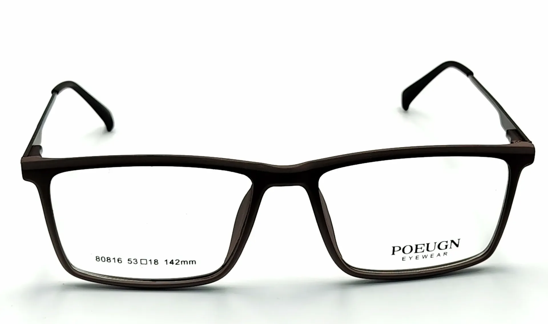 POEUGN-80816 / نظارات طبية-كامل-بلاستيكي-رجال