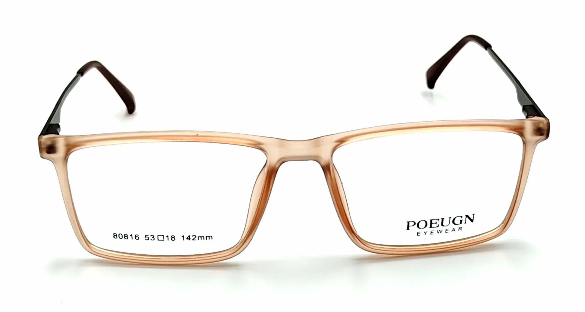 POEUGN-80816 / نظارات طبية-كامل-بلاستيكي-رجال