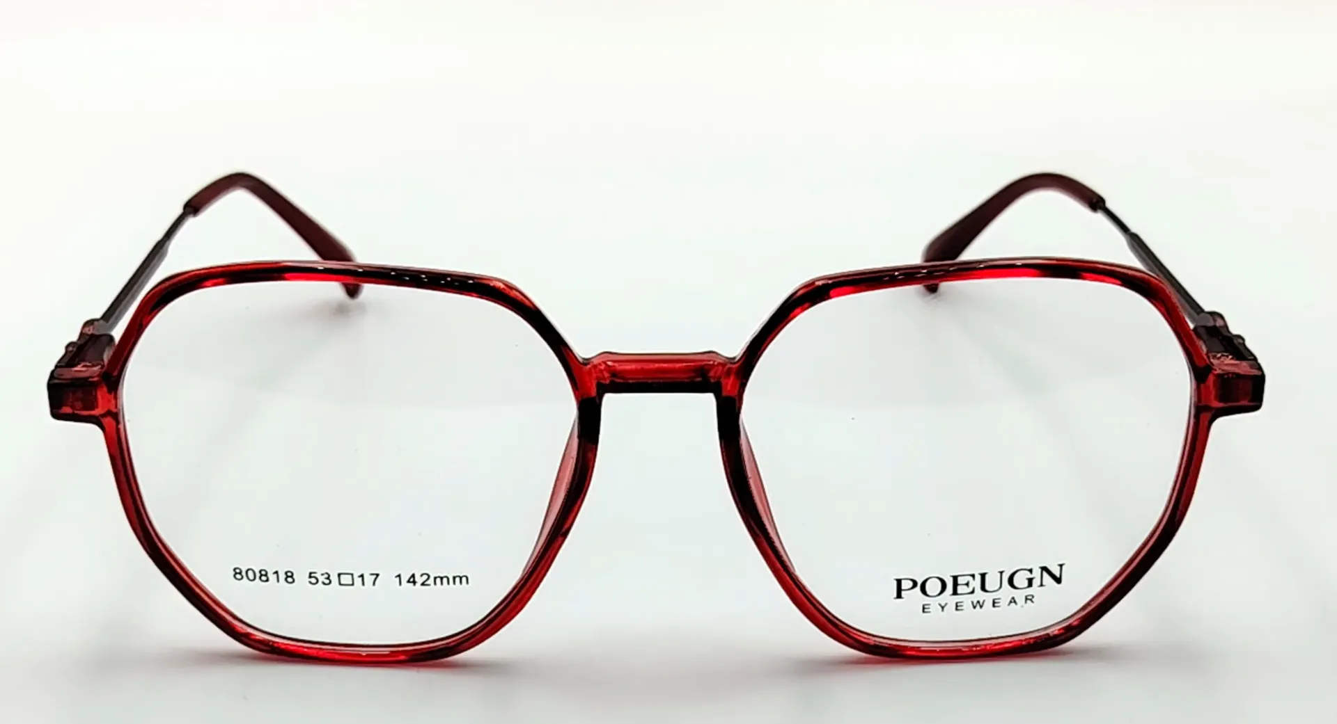 POEUGN-80818 / نظارات طبية-كامل-بلاستيكي-رجال