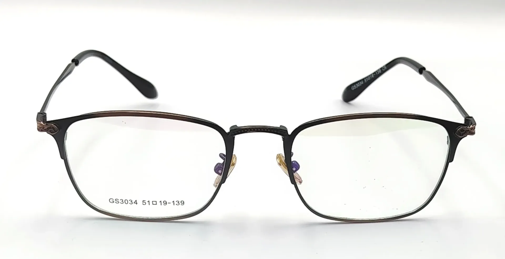 IQ-GS3034 / نظارات طبية-كامل-معدني-رجال