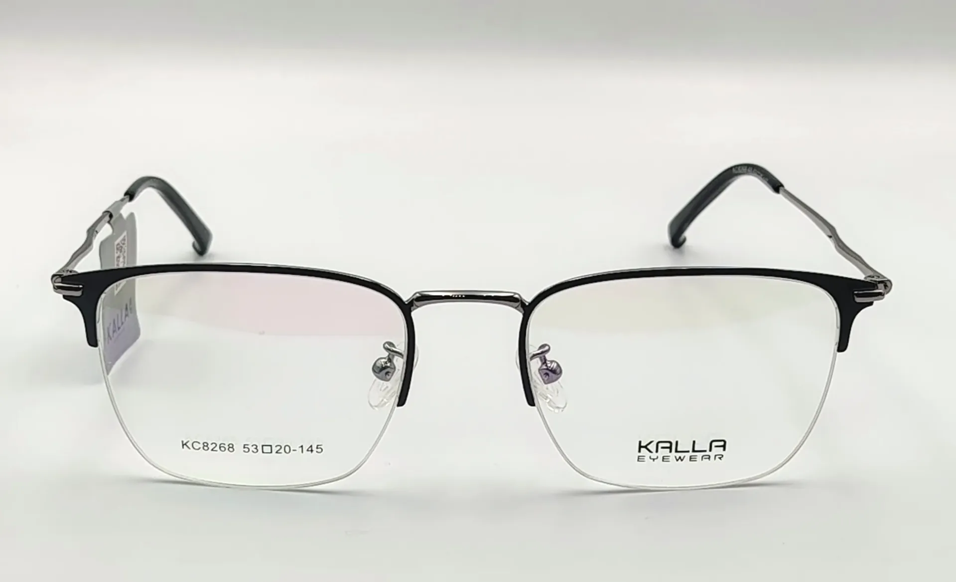 KALLA-KC8268 / نظارة طبية-نصف-معدن-للجنسين