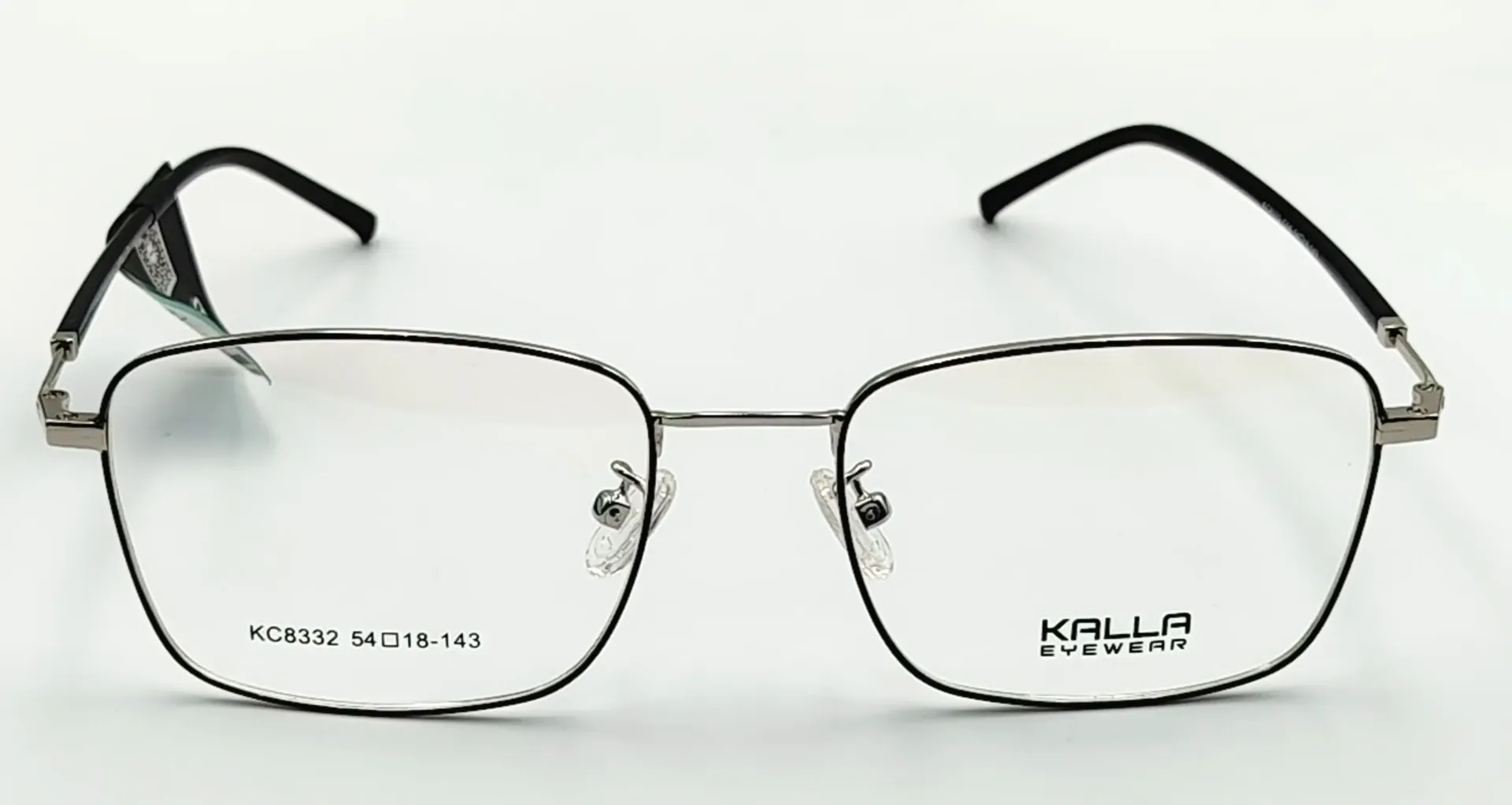 KALLA-KC8332 / نظارات طبية-كامل-معدني-رجال