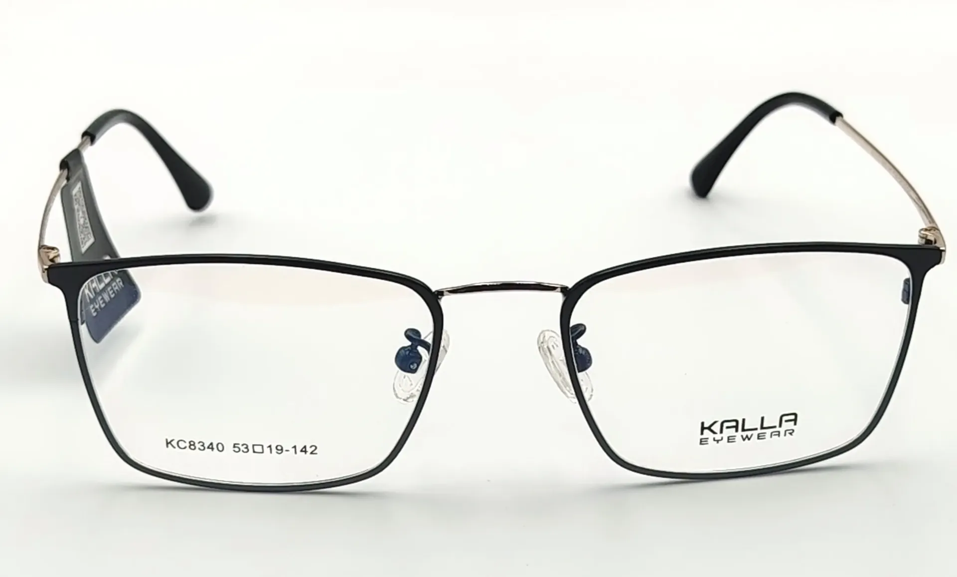 KALLA-KC8340 / نظارات طبية-كامل-معدني-رجال