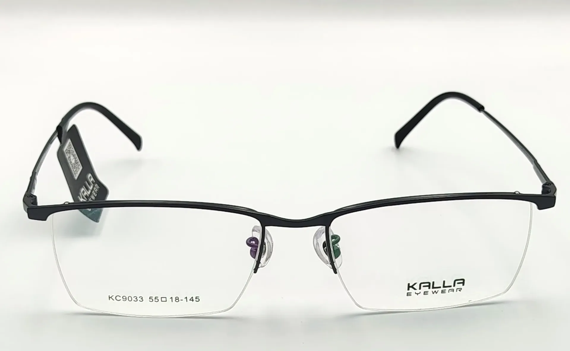 KALLA-KC9033 / نظارات طبية-نصف-معدني-رجال