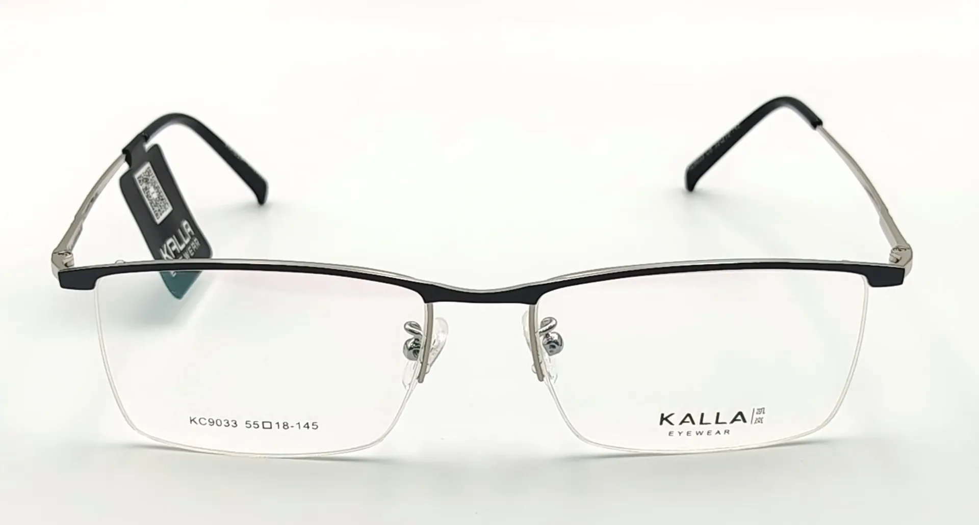 KALLA-KC9033 / نظارات طبية-نصف-معدني-رجال
