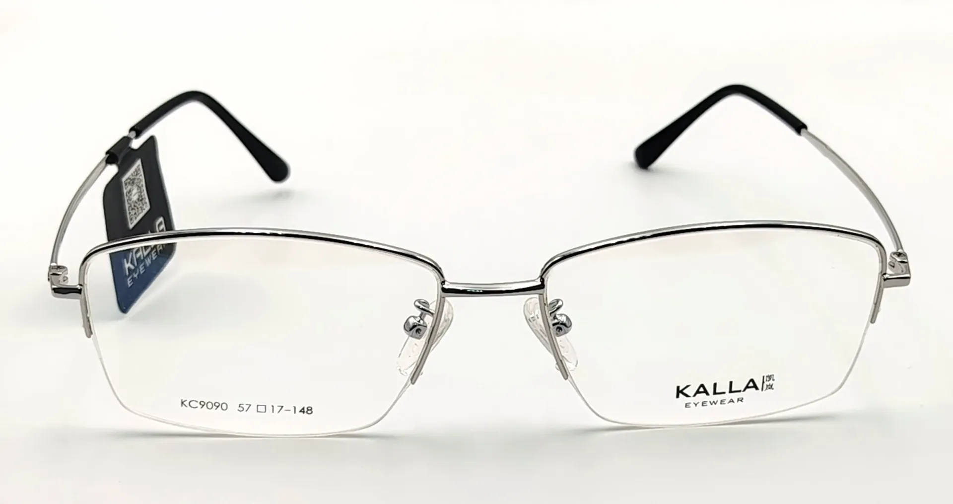 KALLA-KC9090 / نظارات طبية-نصف-معدني-رجال