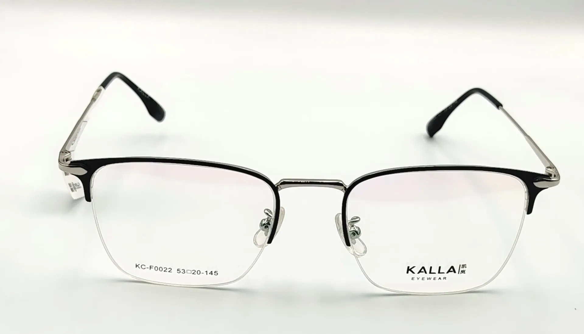 KALLA-KCF0022 / نظارة طبية-نصف-معدن-للجنسين