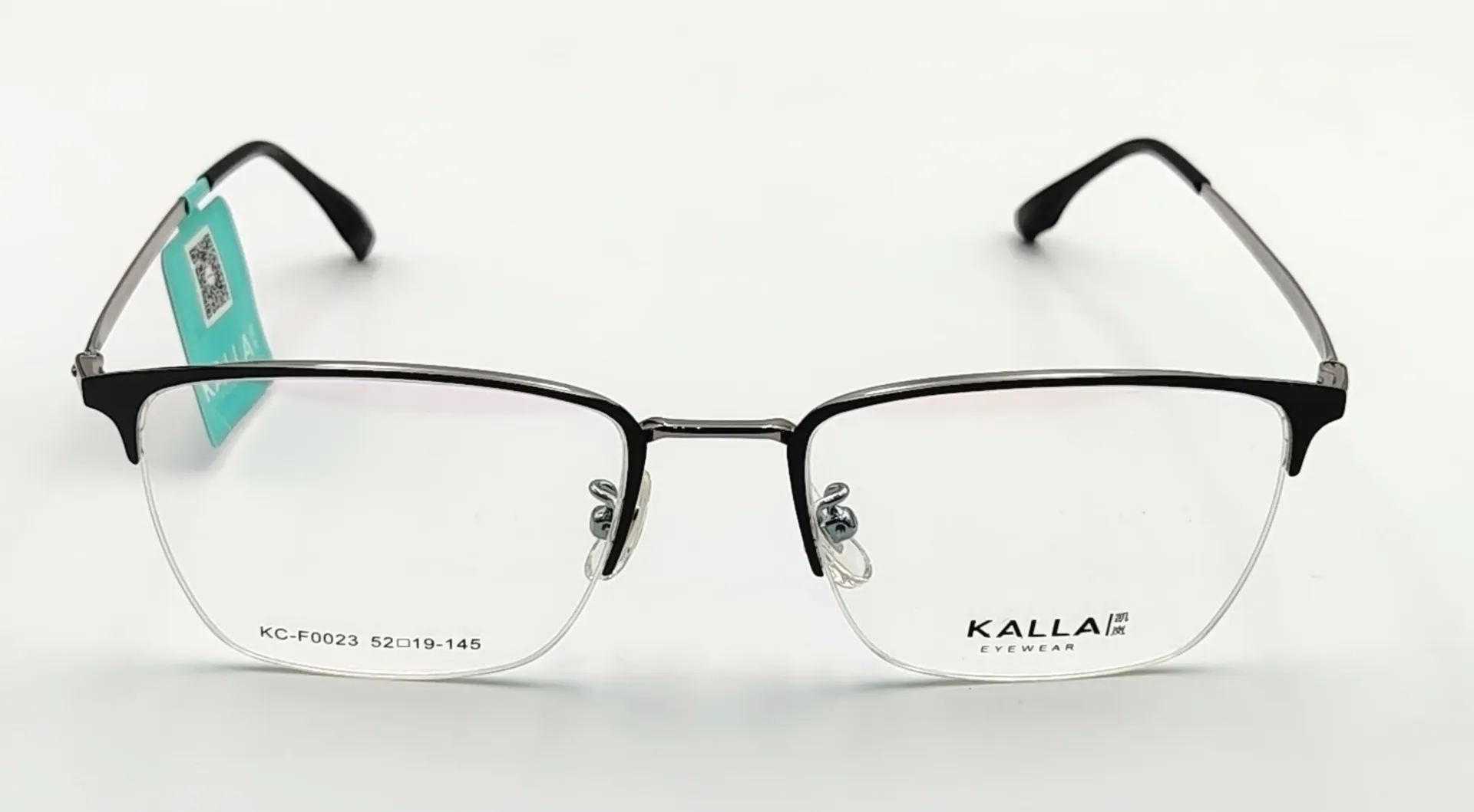 KALLA-KCF0023 / نظارة طبية-نصف-معدن-للجنسين