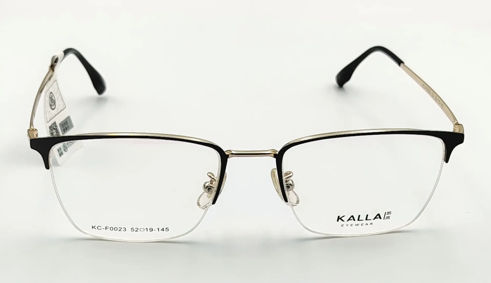 KALLA-KCF0023 / نظارة طبية-نصف-معدن-للجنسين