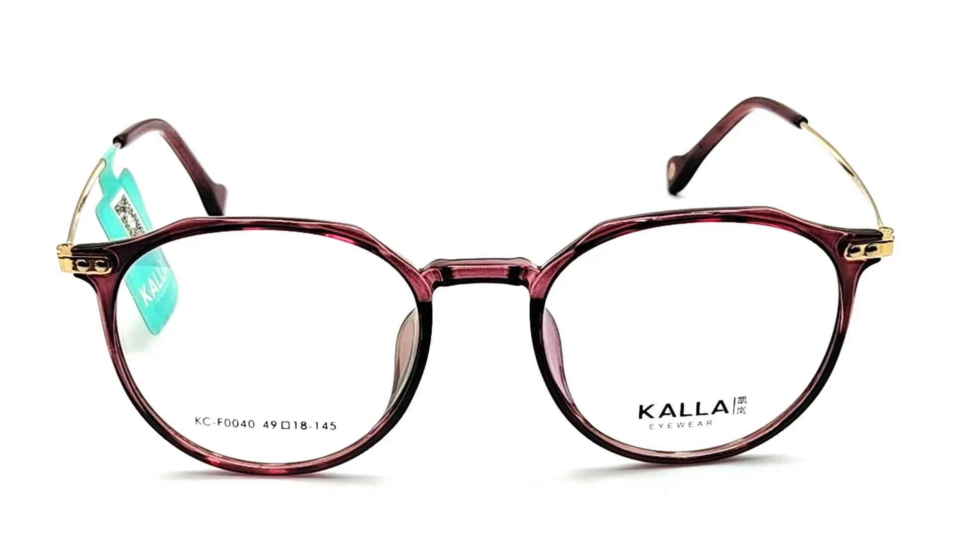 [KALLA-KCF0040-C1-O-F-P-M] KALLA-KCF0040 / نظارات طبية-كامل-بلاستيك-رجال (C1)