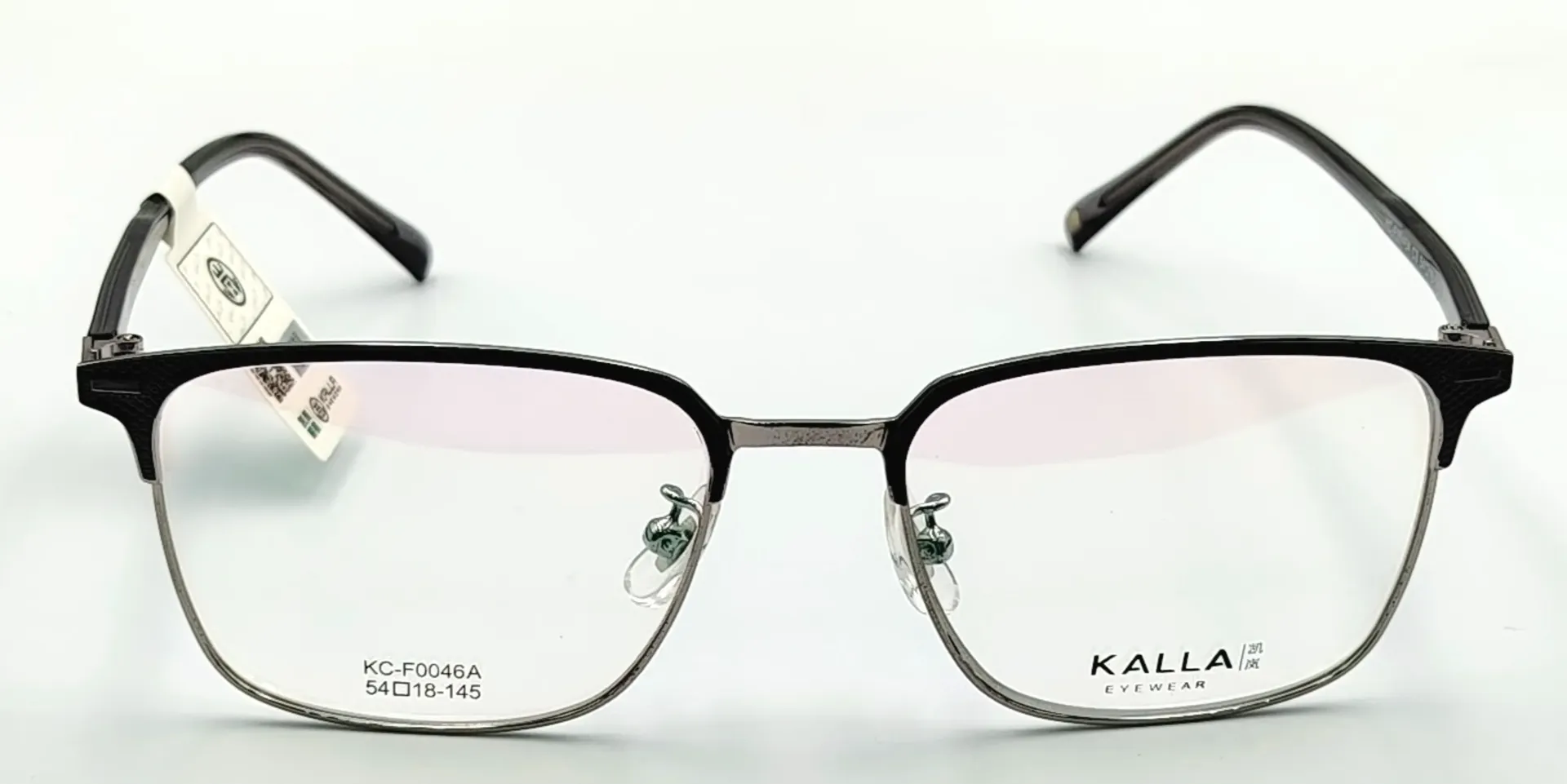 KALLA-KCF0046a / نظارات طبية-كامل-معدني-رجال
