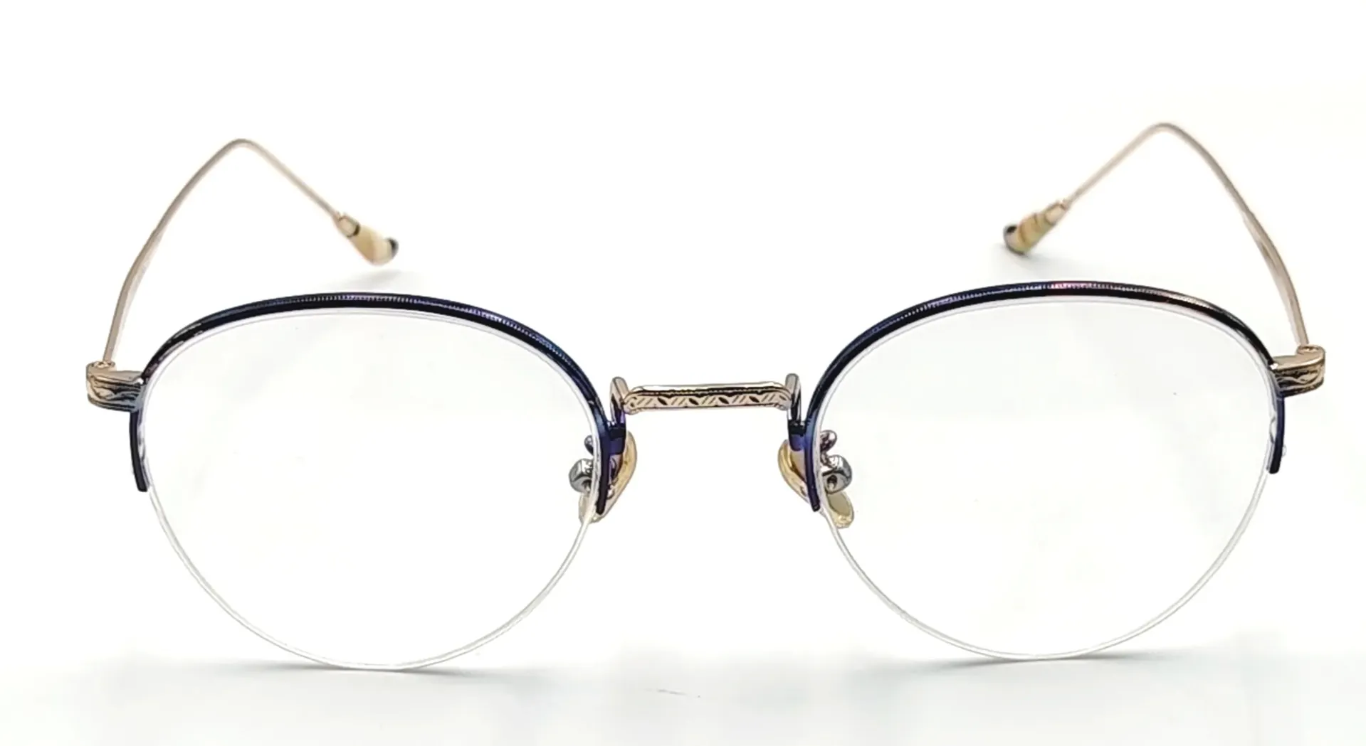 [IQ-M60011-C13-O-H-M-W] IQ-M60011 / نظارات طبية نصف معدنية للنساء (C13)