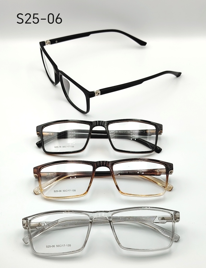 [IQ-S25-06-BLACK-O-F-P-M] IQ-S25-06 / Optical-FULL-Plastic-MEN (BLACK)