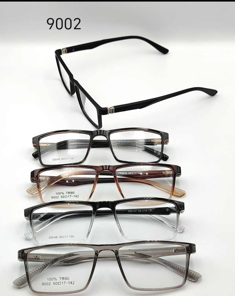 [IQ-TR9002-BLACK-O-F-P-M] IQ-TR9002 / Optical-FULL-Plastic-MEN (BLACK)