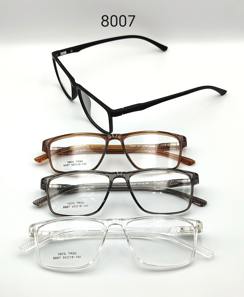 [IQ-8007-BLACK-O-F-P-M] IQ-8007 / Optical-FULL-Plastic-MEN (BLACK)