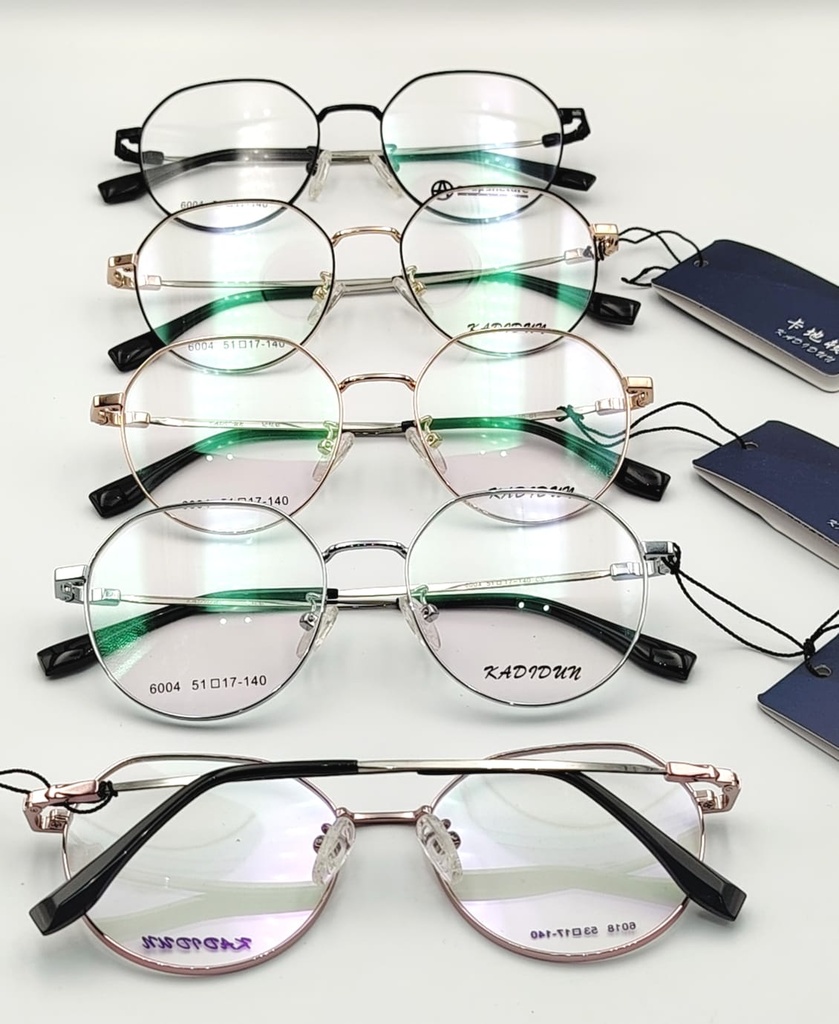 [KADIDUM-6004-BLACK-O-F-M-W] KADIDUM-6004 / Optical-FULL-Metal-WOMEN (BLACK)