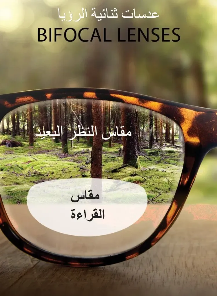 عدسات ثنائية الرؤيا مع طبقة حماية زرقاء للأجهزة الالكترونية BI-1.56- HMC Blue Cut